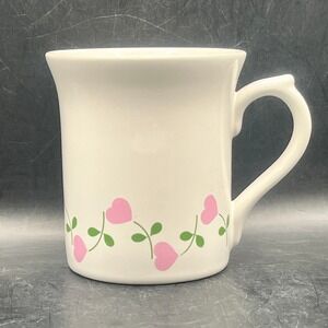 Cottagecore Coffee Mug 3.5" x 3" Heart Flower Pattern Grandmacore Cup 8 oz